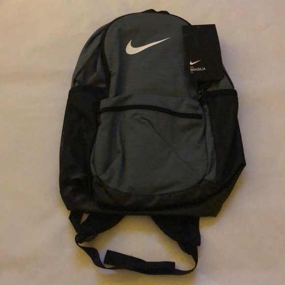 Nike Other - NWT Nike Brasilia Backpack Grey & Black